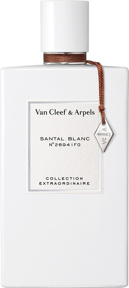 Flakon wody perfumowanej Van Cleef & Arpels Collection Extraordinaire Santal Blanc 75ml w białym opakowaniu na białym tle