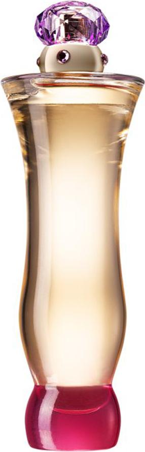 Versace Woman woda perfumowana 50ml w eleganckim flakonie przypominającym berło, luksusowe perfumy damskie marki Versace na białym tle