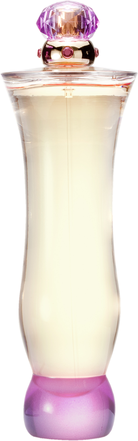 Flacon perfum Versace Woman woda perfumowana 100ml z eleganckim opakowaniem, luksusowe damskie perfumy marki Versace na białym tle