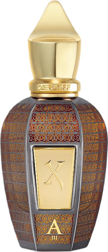 Flacon wody perfumowanej XERJOFF Oud Stars Alexandria III 50ml z eleganckim opakowaniem na białym tle - luksusowe perfumy orientalne z oudem