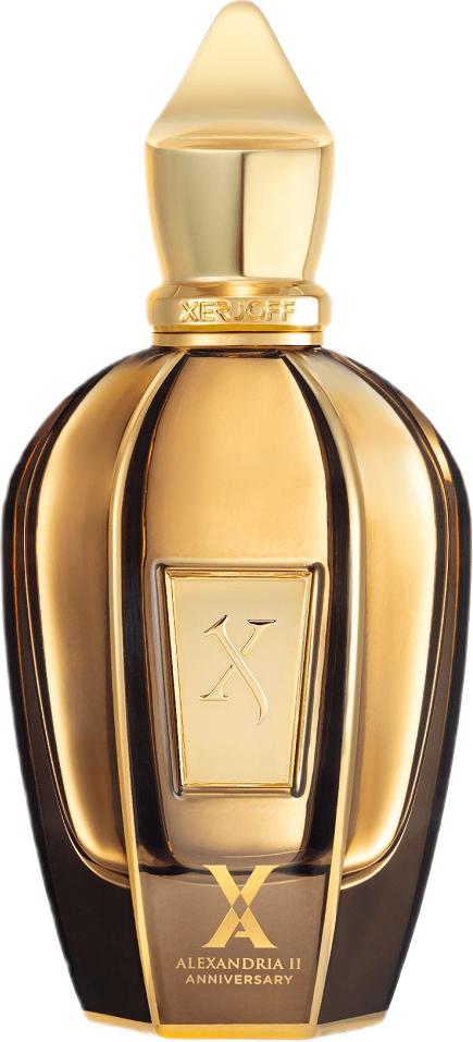 Flacon perfum XERJOFF Alessandria II Anniversary 100ml na białym tle - luksusowe perfumy z ekskluzywnym oudem i bułgarską różą