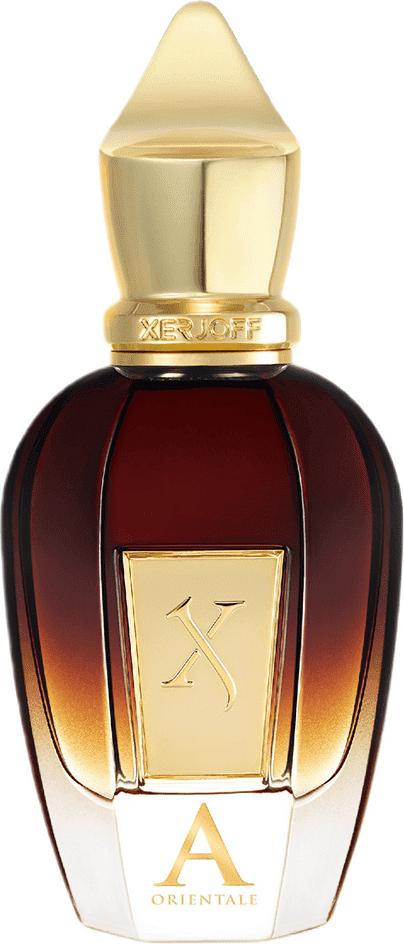 Flacon perfum XERJOFF Oud Stars Alexandria Orientale woda perfumowana 50ml z luksusowym opakowaniem na białym tle