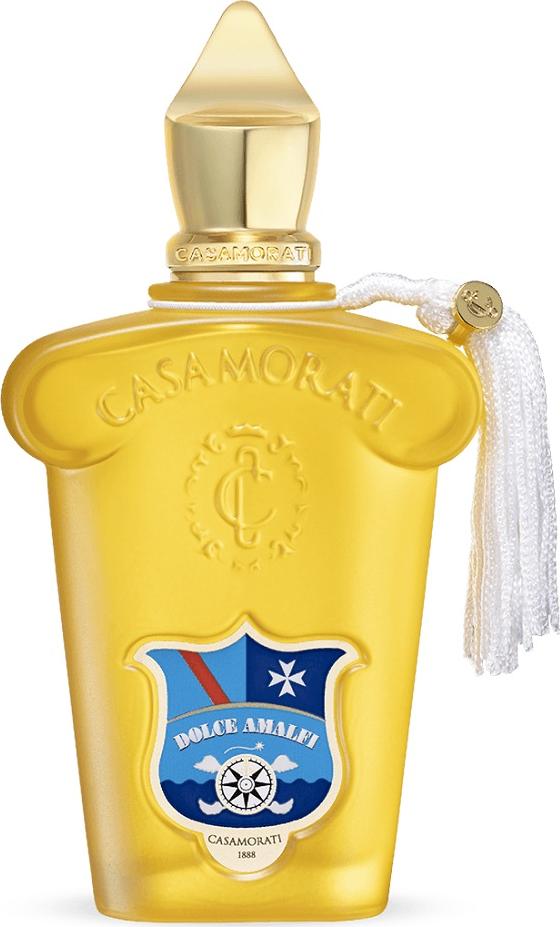Flacon perfum XERJOFF Casamorati Dolce Amalfi woda perfumowana 100ml dla kobiet z eleganckim opakowaniem marki Xerjoff na białym tle