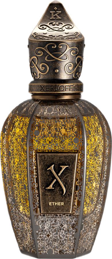 Flacon perfum XERJOFF K-Blue Blue Ether woda perfumowana 50ml z eleganckim opakowaniem na białym tle - luksusowe perfumy greckie cytrusowe