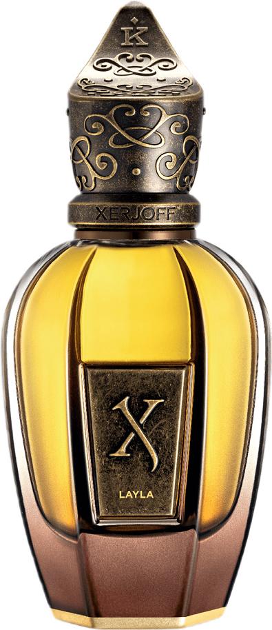 Flacon wody perfumowanej XERJOFF Layla 50ml z kolekcji K-Kollektion, luksusowe perfumy orientalne dla kobiet w eleganckim opakowaniu