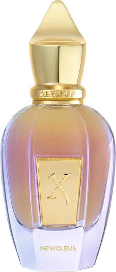 Flacon perfum XERJOFF Newcleus 50ml z innowacyjnymi kulkami alginianowymi, luksusowe perfumy damskie marki Xerjoff w eleganckim opakowaniu