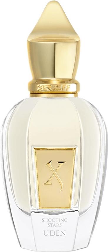 Flacon wody perfumowanej XERJOFF Shooting Stars Uden 50ml z eleganckim opakowaniem luksusowej marki perfumeryjnej na białym tle