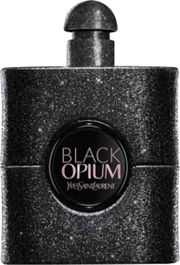 Flacon perfum Yves Saint Laurent Black Opium Extreme woda perfumowana 30ml w charakterystycznym czarnym opakowaniu z logo YSL na białym tle