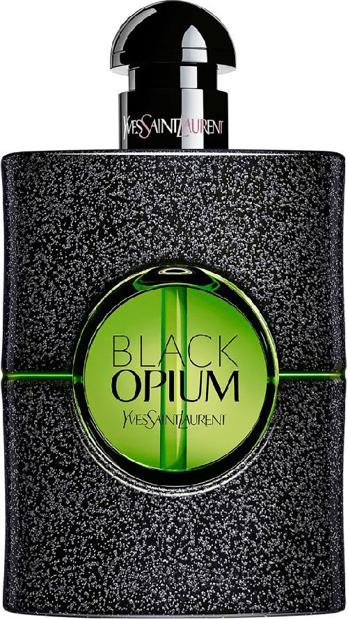 Flacon perfum Yves Saint Laurent Black Opium Illicit Green EDP 30ml na białym tle z eleganckim opakowaniem marki YSL w zielonym wydaniu