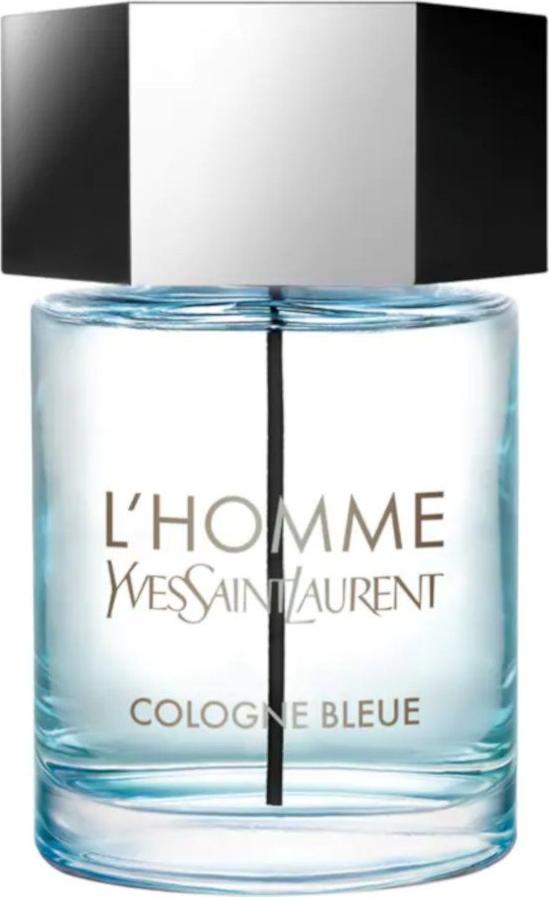Flacon perfum Yves Saint Laurent L'Homme Cologne Bleue woda toaletowa 100ml w eleganckim opakowaniu z logo marki YSL