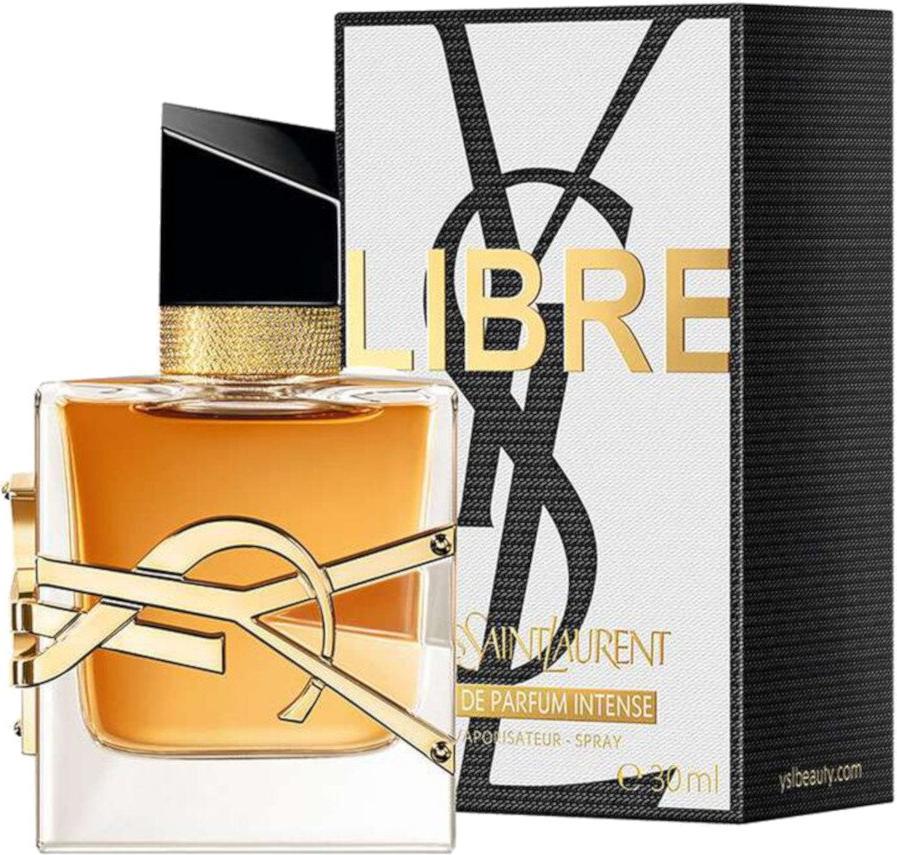Flacon wody perfumowanej YVES SAINT LAURENT Libre Intense z eleganckim opakowaniem, luksusowe perfumy damskie z lawendą i kwiatem pomarańczy