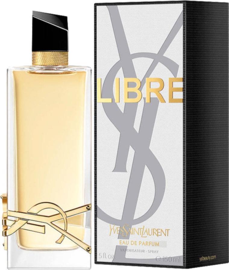 Flacon perfum Yves Saint Laurent Libre woda perfumowana 30 ml w eleganckiej butelce z logo YSL na białym tle