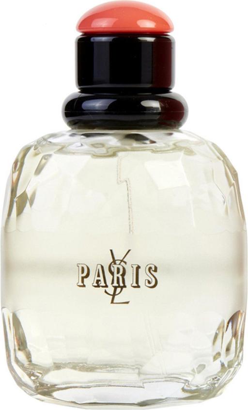 Flacon perfum Yves Saint Laurent Paris woda toaletowa 125ml w eleganckim opakowaniu z charakterystycznym logo marki YSL na białym tle