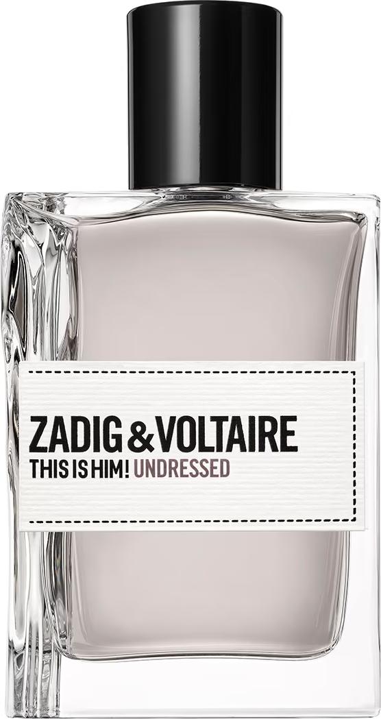 Flacon wody toaletowej Zadig & Voltaire This Is Him! Undressed 50ml dla mężczyzn w eleganckim opakowaniu marki Zadig & Voltaire