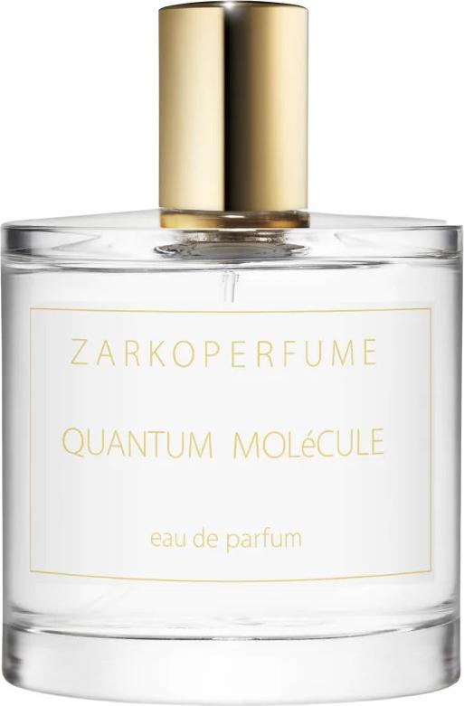 Flacon wody perfumowanej ZARKOPERFUME Quantum Molecule 100ml z eleganckim opakowaniem marki Zarkoperfume na białym tle