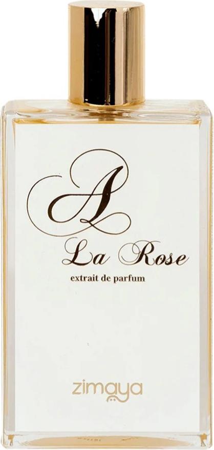 Flacon ekstraktu perfum Zimaya A La Rose 100ml dla kobiet z arabską kompozycją kwiatową róży i jaśminu na eleganckim opakowaniu