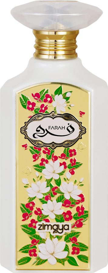 Zimaya Farah woda perfumowana 100ml - elegancki flacon z kwiatową kompozycją dla kobiet, widoczne opakowanie i butelka perfum marki Zimaya
