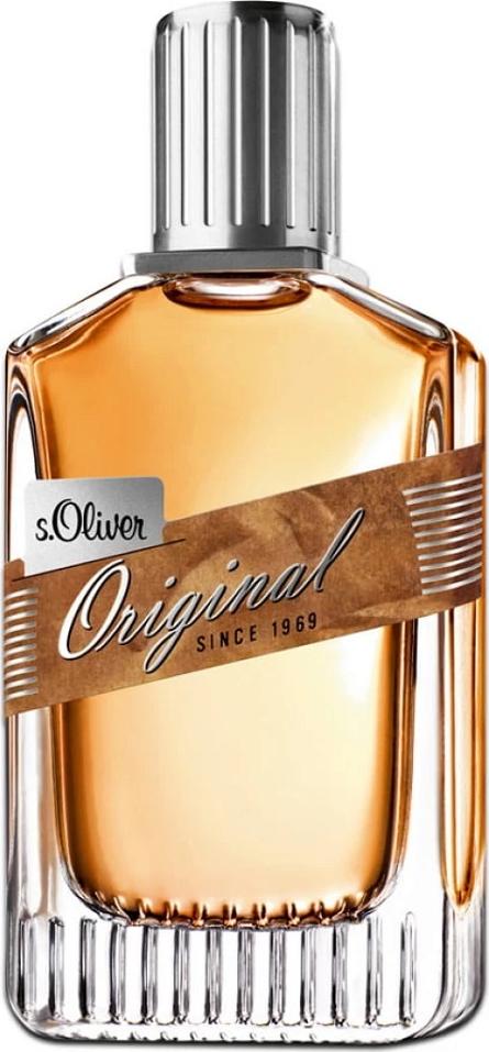 Flacon wody toaletowej s.Oliver Original Men 30ml na białym tle - męskie perfumy z nutami cytrusowymi i lawendy od marki s.Oliver